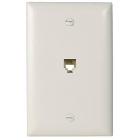 PASS & SEYMOUR Wht 1G Rj11 Wall Plate TPTE1WCC12